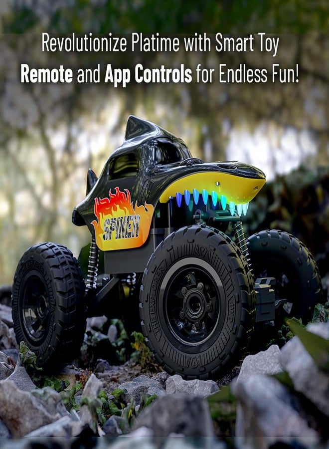 Mirana Spiker 2WD RC Car for Kids | High-Speed ATV Remote & App-Controlled Rock Crawler | USB Rechargeable Offroad Monster Truck with Bluetooth Speakers & RGB Lights | Gift for Boys & Girls (Black) - Image 5